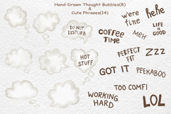 Funny Watercolor Cats &amp; Thought Bubbles - Quirky Product Image 5