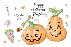 Halloween Pumpkins clipart set Product Image 1