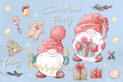 Christmas Gnome clipart set Product Image 1