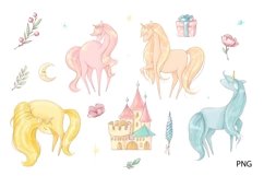 Watercolor Clipart Gentle Horses Product Image 2