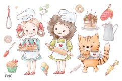 Watercolor Clipart Cute Confectiners Product Image 2