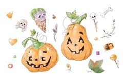 Halloween Pumpkins clipart set Product Image 2