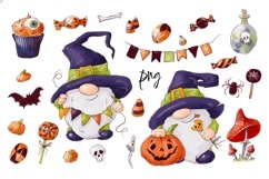 Halloween gnomes clipart set Product Image 2