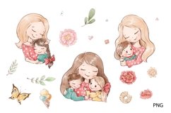 Watercolor Clipart Mothers Day Product Image 2