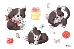 Watercolor Clipart Lovely Spotted Cats Product Image 2