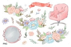 Watercolor Clipart Cute Hairdressers Product Image 3