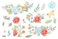Watercolor Clipart Cute Snails Product Image 3