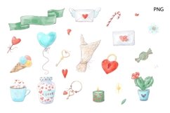 Watercolor Clipart Cute Bunnies Product Image 4