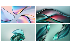 Abstract Glass Shapes Backgrounds Product Image 4