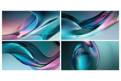 Abstract Glass Shapes Backgrounds Product Image 5