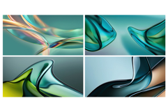 Abstract Glass Shapes Backgrounds Product Image 6