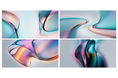 Abstract Glass Shapes Backgrounds Product Image 2