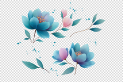 Watercolor Flowers clipart Product Image 2