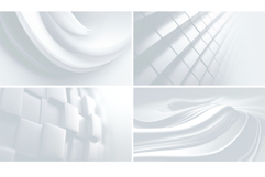 3D Abstract White Backgrounds Product Image 4