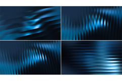 Set of Blue Fractal Glass Backgrounds Product Image 2
