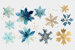 Blue-Gold Snowflakes Product Image 2