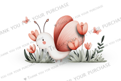 Watercolor Illustration with Cute Butterfly Product Image 2