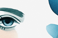 Watercolor Female Faces Product Image 2