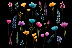Watercolor Flowers cliparts Product Image 4