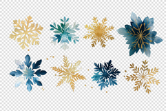 Blue-Gold Snowflakes Product Image 3