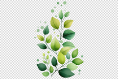 Watercolor Leaves Clipart Product Image 5