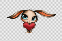 Set of Cute Hand Drawn Bunnies Isolated Product Image 8