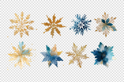 Blue-Gold Snowflakes Product Image 4
