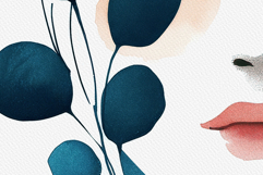 Watercolor Female Faces Product Image 4