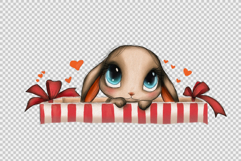 Set of Cute Hand Drawn Bunnies Isolated Product Image 9