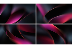 Dark Gray and Pink Abstract Design Product Image 2