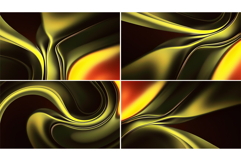 Green Metal Fluid Backgrounds Product Image 2