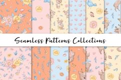 Cute Deer Seamless Patterns Product Image 1