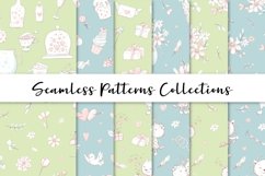 Cute Cats Seamless Patterns Product Image 1