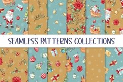 Seamless Patterns Christmas Santa Product Image 1