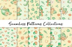 St. Patrick 's Day gnomes Seamless Patterns Product Image 1