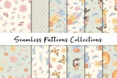 Cute Tropical Animals Seamless Patterns Product Image 1