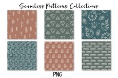 Abstract Face Line Seamless Patterns Product Image 4