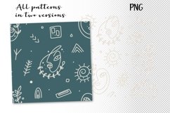 Abstract Face Line Seamless Patterns Product Image 3