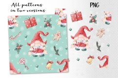 Christmas Gnome Girls Seamless Patterns set Product Image 3