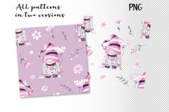 Gnome Flowers Seamless Patterns Product Image 4
