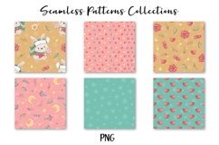 Christmas Bunny Seamless Patterns set Product Image 4