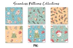 Christmas Gnome Seamless Patterns set Product Image 4
