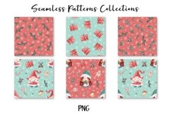Christmas Gnome Girls Seamless Patterns set Product Image 4