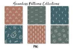 Abstract Face Line Seamless Patterns Product Image 2