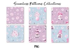 Gnome Flowers Seamless Patterns Product Image 3