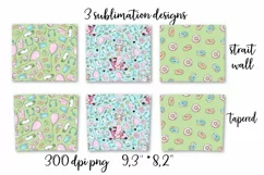 Girl sublimation design. Skinny tumbler wrap design. Product Image 6