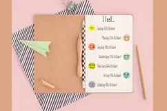 Planner Stickers Emotions | Colored Smiley Face Emojis Product Image 6