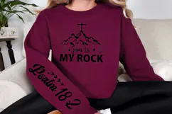 Jesus is My Rock Sleeve SVG, Christian SVG, Bible Verse SVG Product Image 3