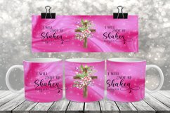 Psalm 16:8- Coffee Mug Wrap - PNG Design Product Image 1