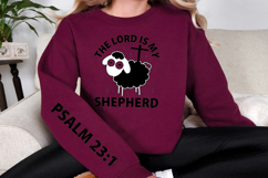 The Lord is My Shepherd sleeve SVG, Christian faith SVG Product Image 3